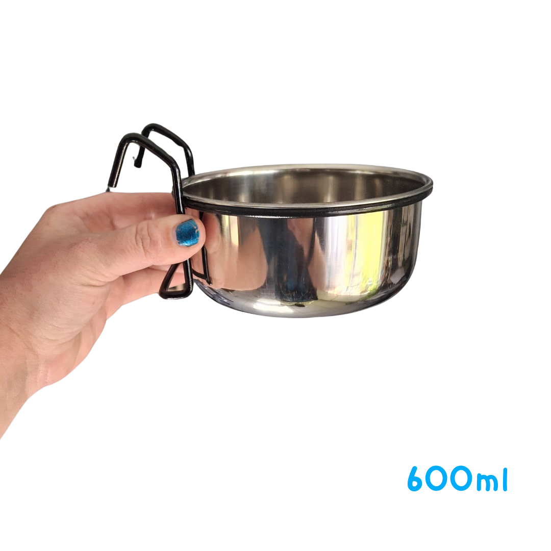 Hook-On Stainless Steel Coop Cups
