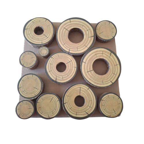 Cardboard Forage Log Maze