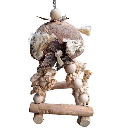 Bird Naturals Coconut Hut Swing