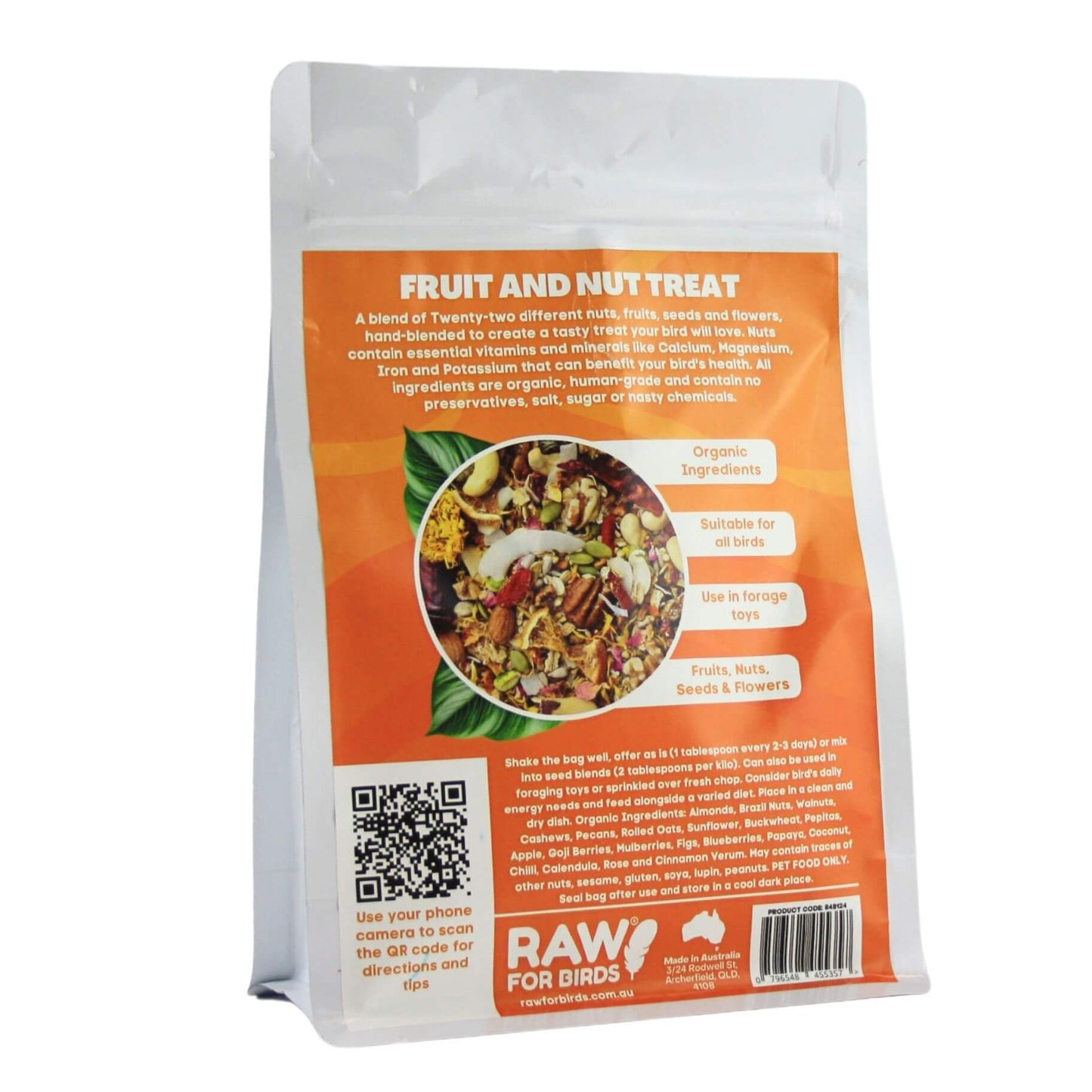 Raw for Birds Fruit and Nut Treat 150g