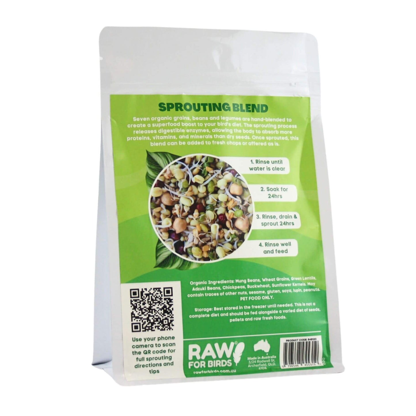 Raw for Birds Sprouting Blend 250g