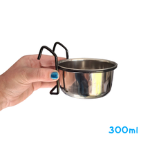 Hook-On Stainless Steel Coop Cups