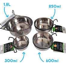 Hook-On Stainless Steel Coop Cups