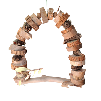 Birdnerd Aussie Natural Macaw Swing