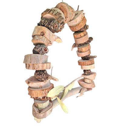 Birdnerd Aussie Natural Macaw Swing