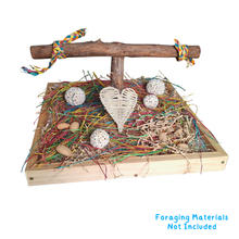 Birdnerd Dual-Purpose Training & Foraging Stand