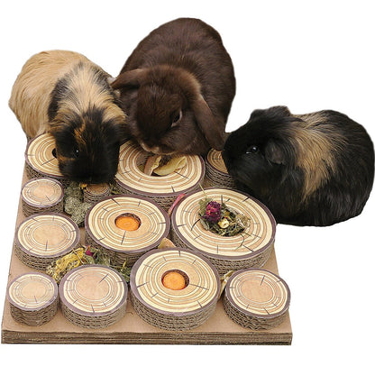 Cardboard Forage Log Maze