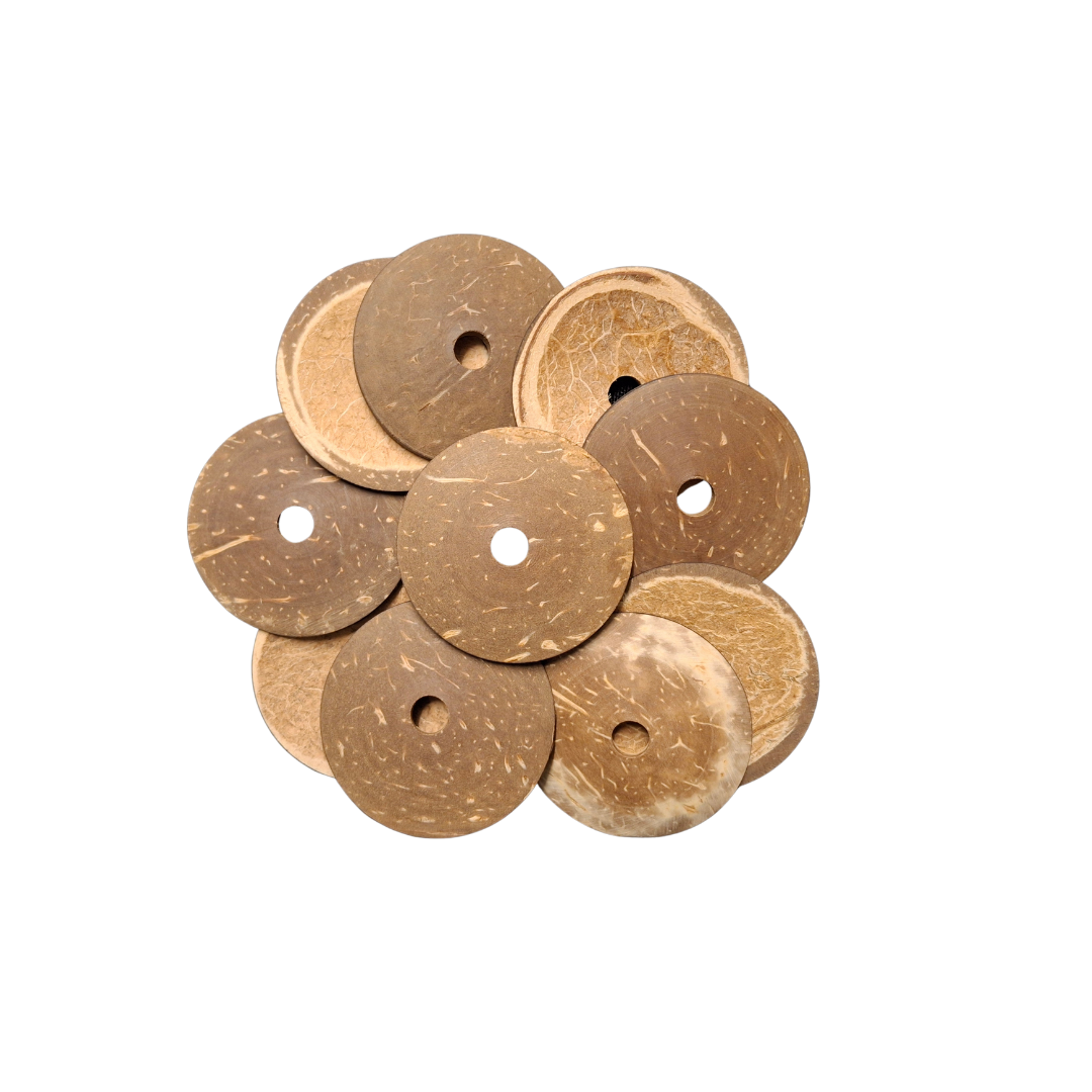 Shell Disc Tops Coconut Shell Discs 10pk – Pixie Paws Pets