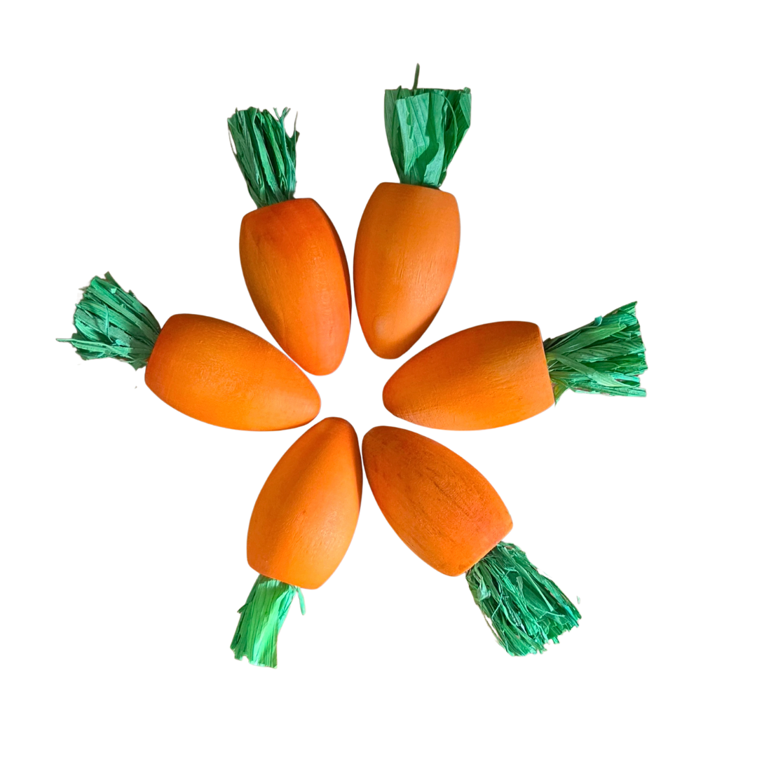 Mini Carrot Foot Toys & Refills 6pk
