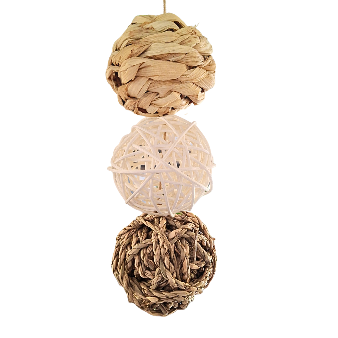 Natural Play Balls 3pk