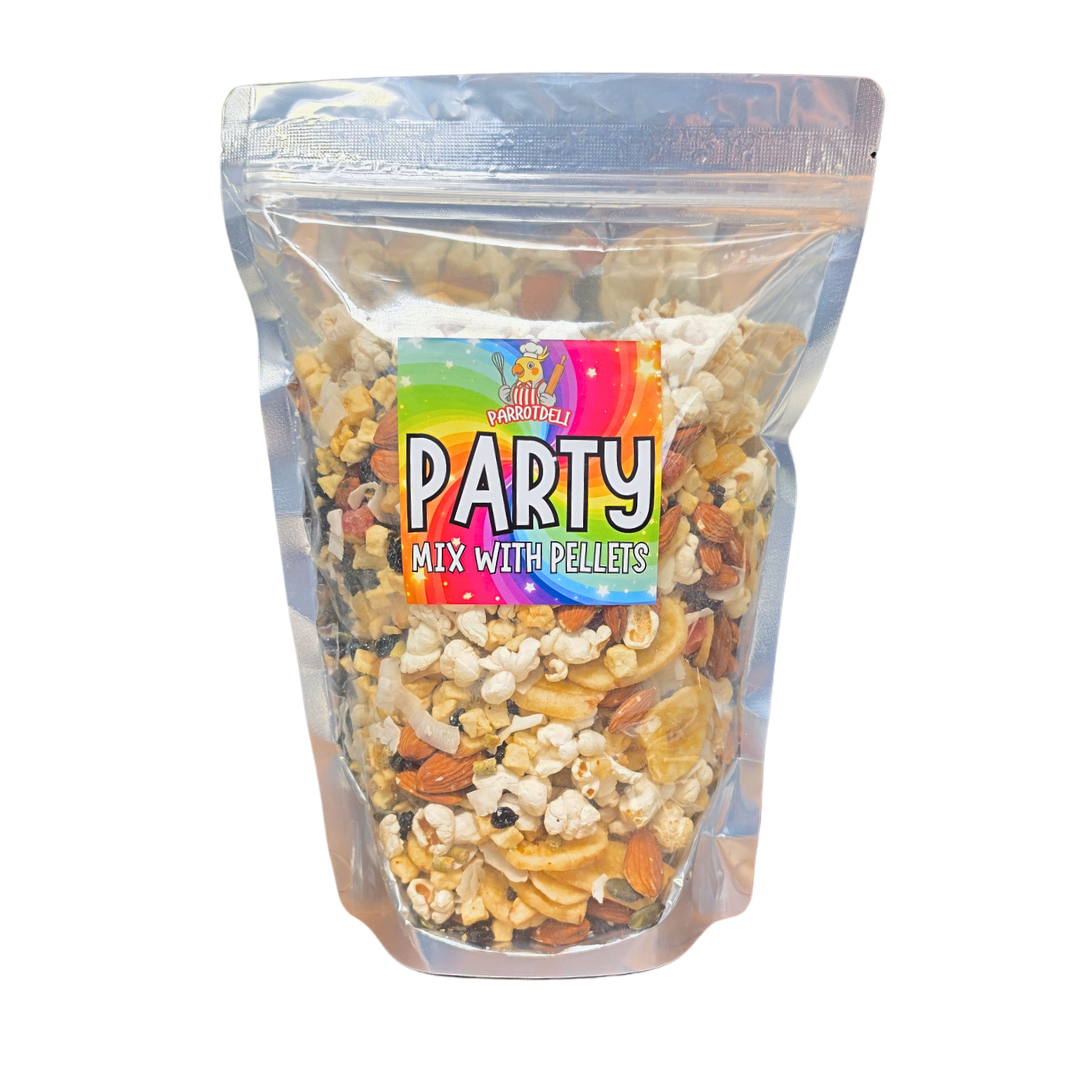 Parrot Deli Party Mix With Pellets