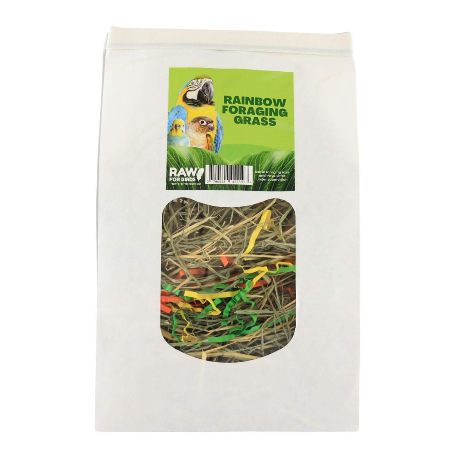 Raw for Birds Foraging Grass