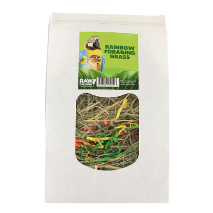 Raw for Birds Foraging Grass