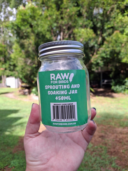 Raw For Birds Beginners Sprouting Jar