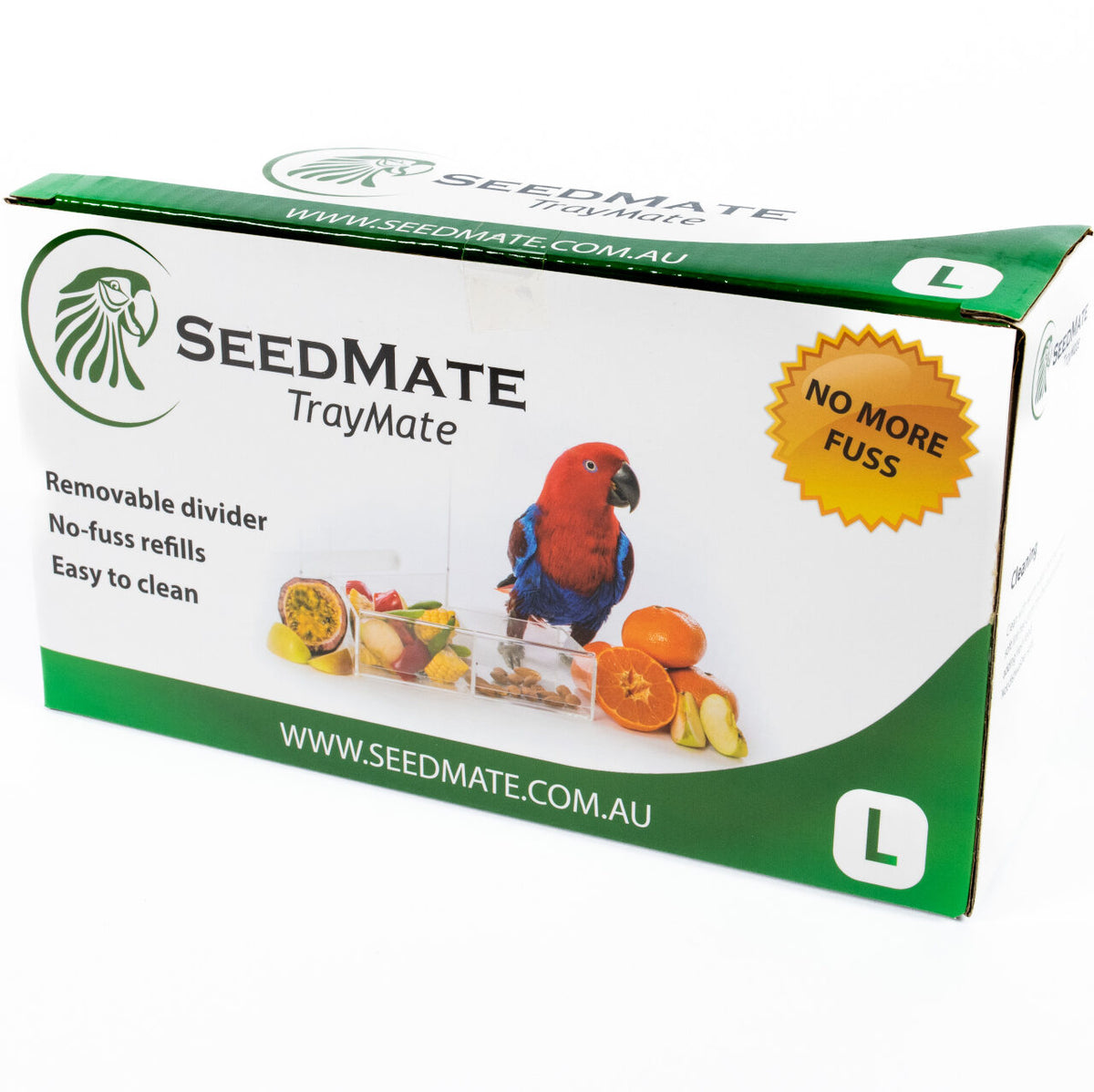 Seedmate Acrylic No-Mess Bird Feeder and Tray Mate - Large