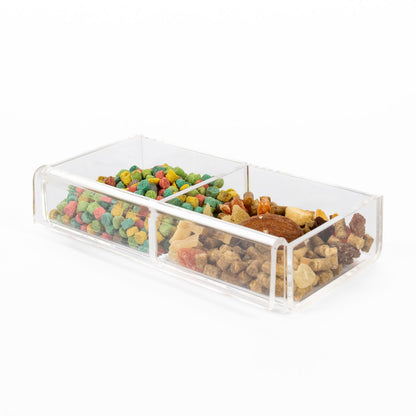 Seedmate Acrylic No-Mess Bird Feeder and Tray Mate - Small V2