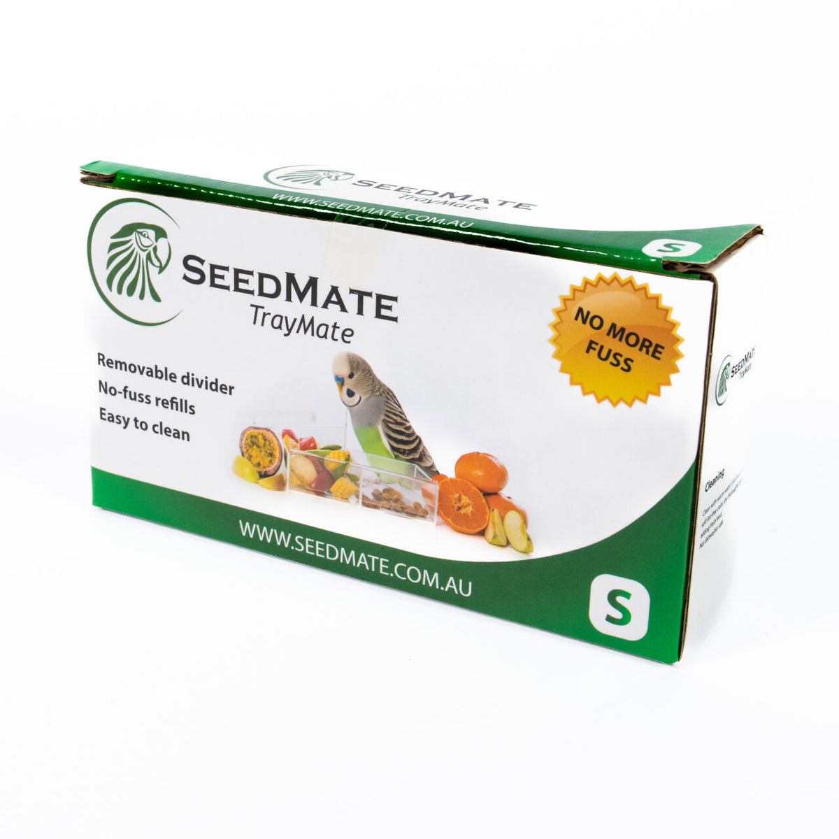Seedmate Acrylic No-Mess Bird Feeder and Tray Mate - Small V2