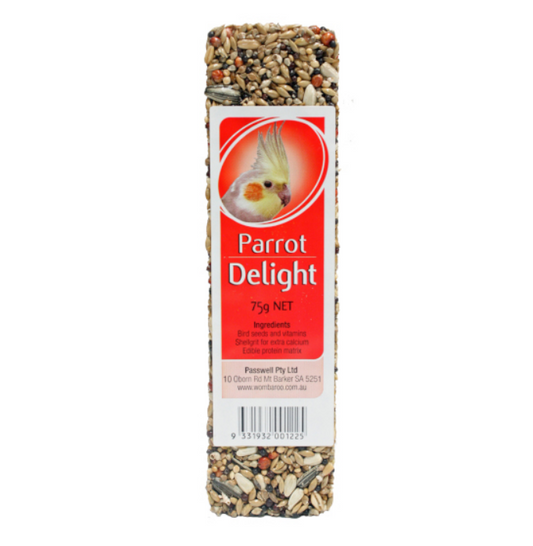 Passwell Parrot Delight Treat Bar 75g (Excl. TAS & WA)